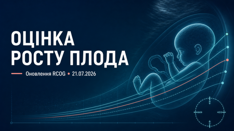 Оцінка росту плода: оновлення RCOG від 21 липня 2026 року